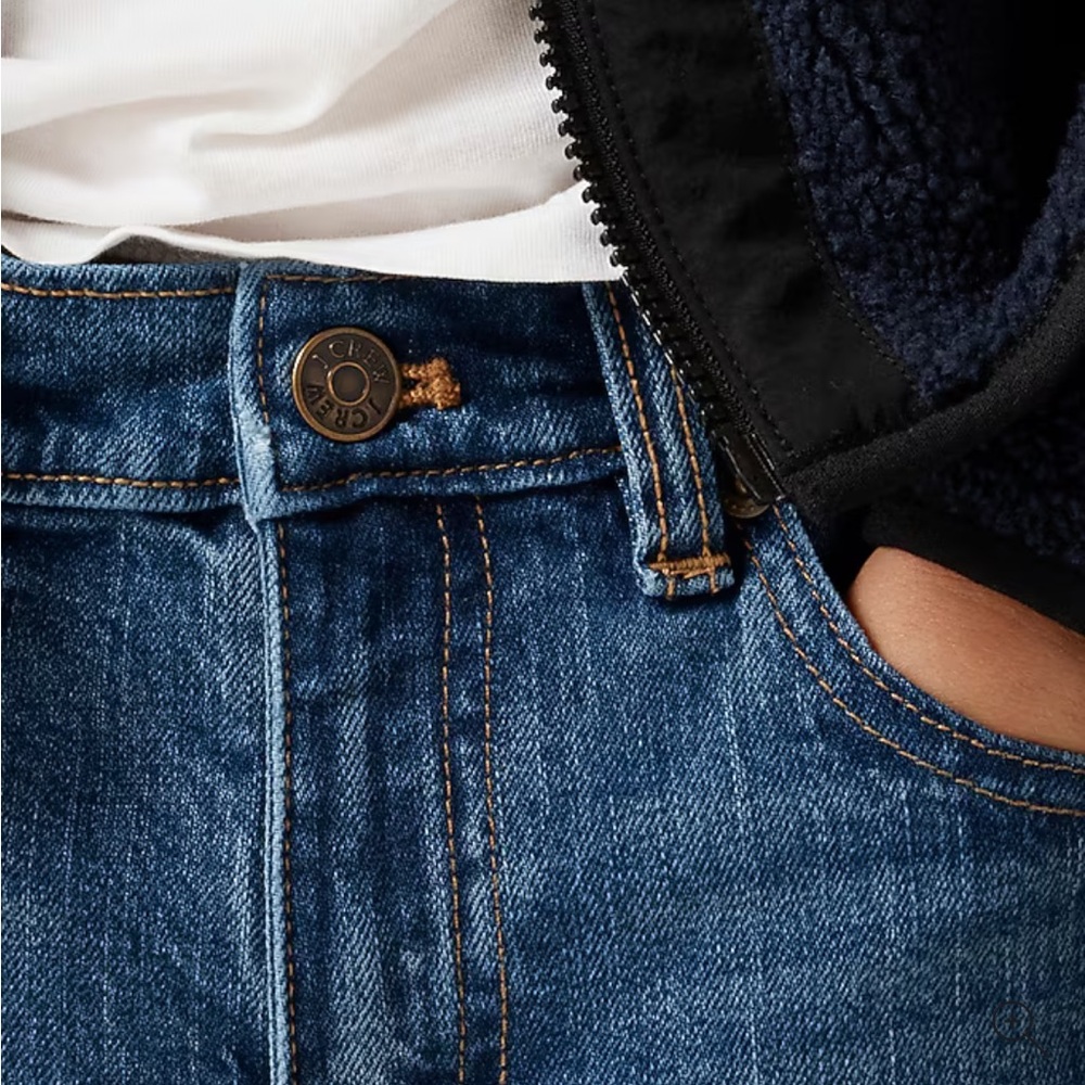 NEW J Crew Crewcuts Toothpick Unisex Skinny Jeans, ⚓️ Anchor Button, Fades
